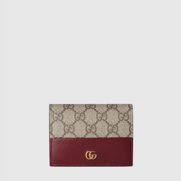 구찌 여성 GG 마몽 바이컬러 미니 지갑 - Gucci Womens GG Marmont Bicolor Mini Wallet - guw727x