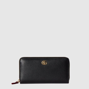 구찌 여성 GG 마몽 바이컬러 지퍼 지갑 - Gucci Womens GG Marmont Bicolor Zipper Wallet - guw728x