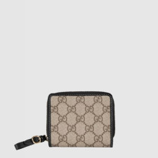 구찌 여성 GG 엠블럼 미니 지퍼 지갑 - Gucci Womens GG Emblem Mini Zipper Wallet - guw745x