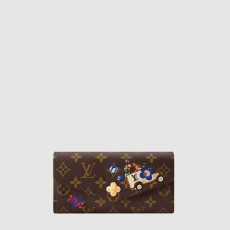 루이비통 여성 모노그램 크리스마스 프린트 플랩 롱 지갑 M15336 - Louis vuitton Womens Monogram Christmas Print Flap Long Wallet - lvw1019x