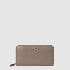 구찌 여성 GG 마몽 바이컬러 지퍼 지갑 - Gucci Womens GG Marmont Bicolor Zipper Wallet - guw1046x