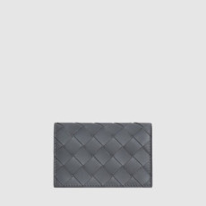 보테가 베네타 남성 인트레치아토 비즈니스 카드 지갑 아르도아즈 - Bottega veneta Mens Intrecciato Business Card Wallet Ardoise - bvw601x
