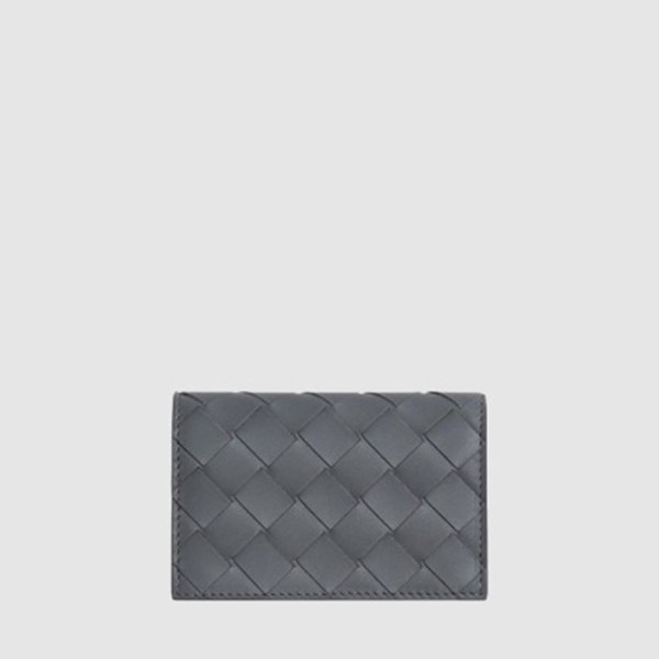 보테가 베네타 남성 인트레치아토 비즈니스 카드 지갑 아르도아즈 - Bottega veneta Mens Intrecciato Business Card Wallet Ardoise - bvw601x