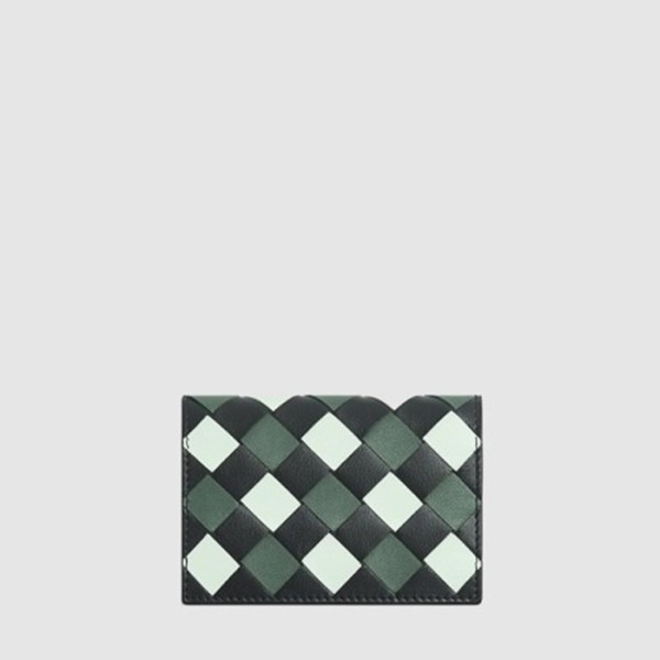 보테가 베네타 남성 인트레치아토 명함 케이스 - Bottega veneta Mens Intrecciato Business Card Case - bvw602x