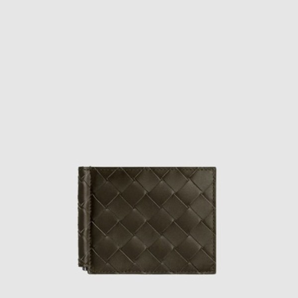 보테가 베네타 남성 인트레치아토 머니 클립 반지갑 - Bottega veneta Mens Intrecciato Money Clip Wallet - bvw610x