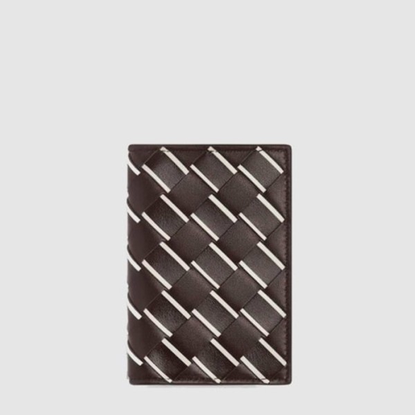 보테가 베네타 남성 인트레치아토 폴드오버 카드 케이스 - Bottega veneta Mens Intrecciato Foldover Card Case - bvw629x
