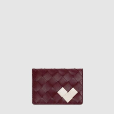 보테가 베네타 남/녀 인트레치아토 명함 케이스 - Bottega veneta Unisex Intrecciato Business Card Case - bvw796x