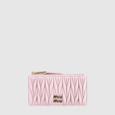 미우미우 여성 마테라쎄 레더 엔벨로프 지갑 - Miumiu Womens Matelassé Leather Envelope Wallet - miw699x