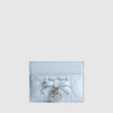 디올 여성 레이디 디올 프리지아 카드 지갑 - Dior Womens Lady Dior Freesia Card Wallet - diw1001x