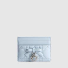 디올 여성 레이디 디올 프리지아 카드 지갑 - Dior Womens Lady Dior Freesia Card Wallet - diw1001x