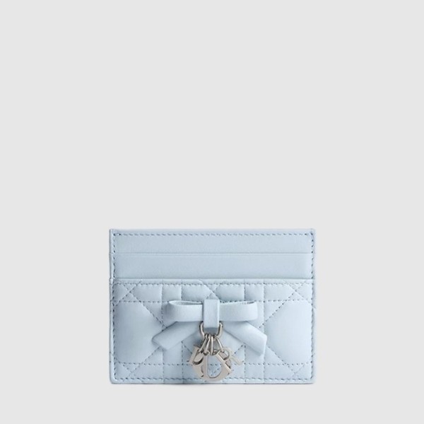 디올 여성 레이디 디올 프리지아 카드 지갑 - Dior Womens Lady Dior Freesia Card Wallet - diw1001x
