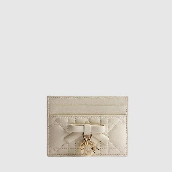 디올 여성 레이디 디올 프리지아 카드 지갑 - Dior Womens Lady Dior Freesia Card Wallet - diw1002x