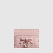 디올 여성 레이디 디올 프리지아 카드 지갑 - Dior Womens Lady Dior Freesia Card Wallet - diw1003x