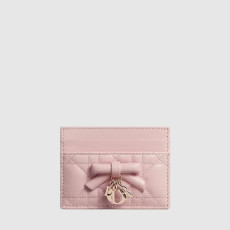 디올 여성 레이디 디올 프리지아 카드 지갑 - Dior Womens Lady Dior Freesia Card Wallet - diw1003x