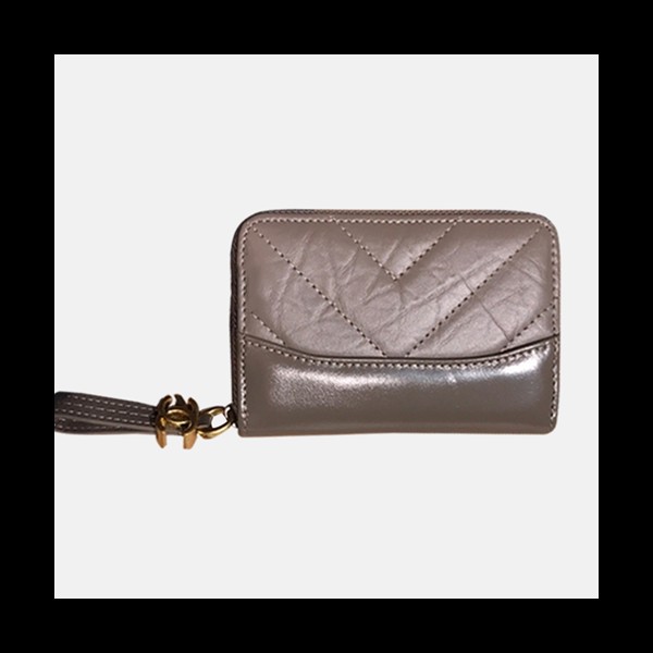 매장판] Chanel 2018 Ladies Capuskin Coin Purse - 샤넬 여성 신상 카푸스킨 동전지갑 Cnl0067x.11CM 카키