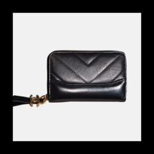 Chanel 2018 Ladies Capuskin Coin Purse - 샤넬 여성 신상 카푸스킨 동전지갑 Cnl0068x.11CM 블랙