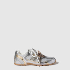 미우미우 x 뉴발란스 여성 메탈릭 레더 메쉬 스니커즈 - Miumiu x New Balance Womens Metallic Leather Mesh Sneakers - mis14289x