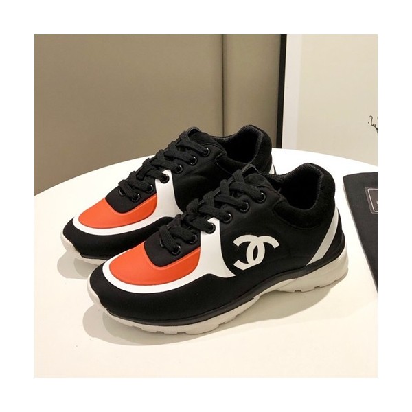 Chanel 2019 Mm / Wm Running Shoes - 샤넬 2019 남여공용 런닝슈즈 CHAS0387.Size(225 - 275).블랙+레드오렌지