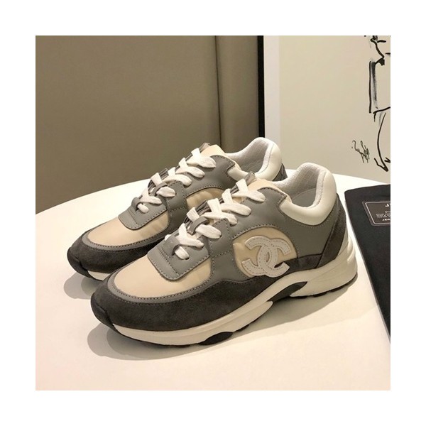 Chanel 2019 Mm / Wm Running Shoes - 샤넬 2019 남여공용 런닝슈즈 CHAS0392.Size(225 - 275).그레이+베이지