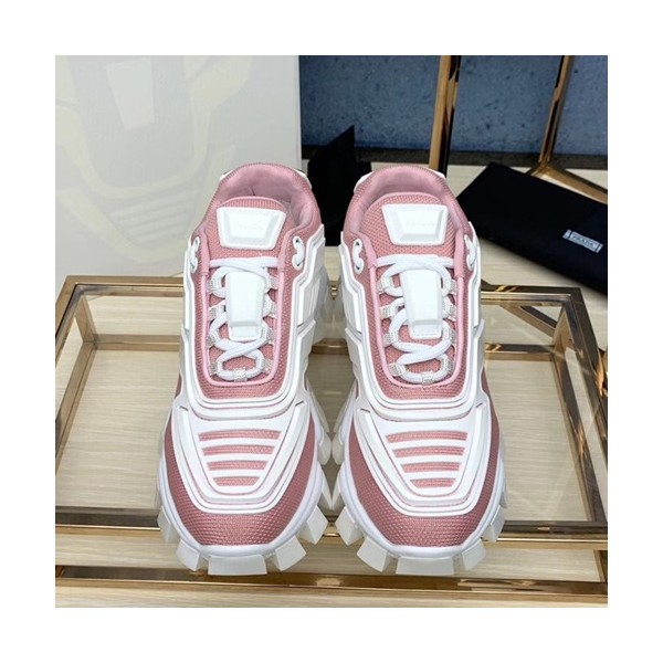 Prada 2019 Mm / Wm Leather Running Shoes  - 프라다 2019 남여공용 레더 투톤 런닝 슈즈 PRAS0140.Size(225 - 275).화이트+핑크