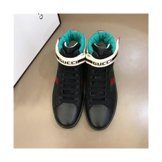 Gucci 2020 FW New Ace Velcro Tape Leather Runner Shoes  -  구찌 2020 FW 뉴 에이스 벌크로 테이프 런닝슈즈 GUCS1206, Size(245 - 270).블랙