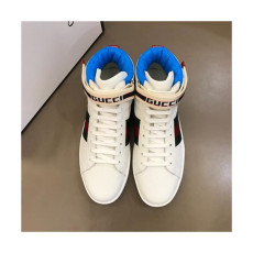 Gucci 2020 FW New Ace Velcro Tape Leather Runner Shoes  -  구찌 2020 FW 뉴 에이스 벌크로 테이프 런닝슈즈 GUCS1207, Size(245 - 270).화이트