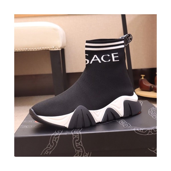 Versace  2019 Mm /Wm Knit Running Shoes - 베르사체 2019 남여공용 니트 런닝슈즈,VERS0051,Size(225 - 275).블랙