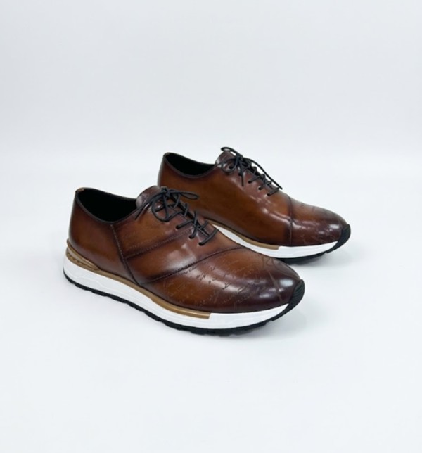 Burluti Mens Leather Running Shoes - 벨루티 남성용 레더 런닝슈즈,BERTS0110, Size(240-280)