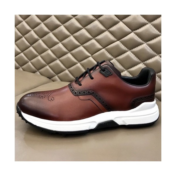 Burluti 2020 Men's Leather Running Shoes - 벌루티 2020 남성용 레더 런닝슈즈,BERTS0117, Size(240-275), 브라운