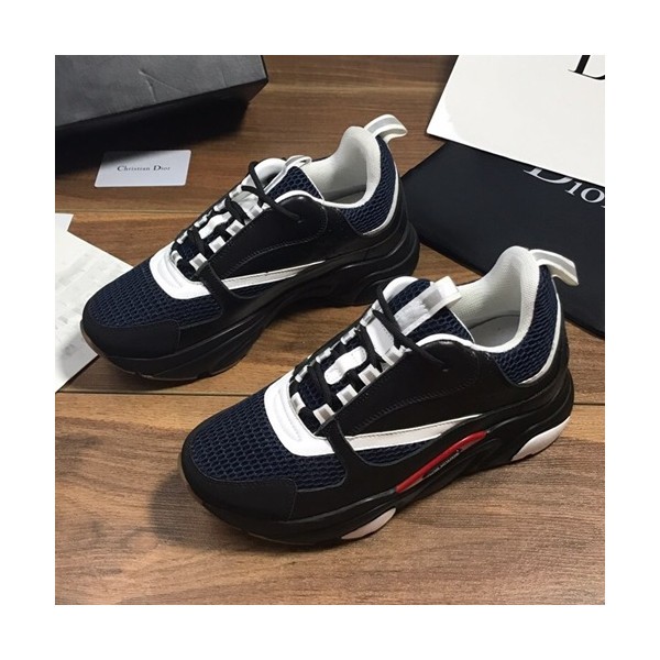 Dior 2019 Mm / Wm Leather Running Shoes - 디올 2019 남여공용 레더 런닝슈즈 DIOS0110,Size(225 - 275).블랙+네이비