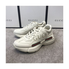 Gucci 2020 Mm/Wm Leather Running Shoes - 구찌 2020 남여공용 레더 런닝슈즈,Size(225-280),GUCS1265,화이트