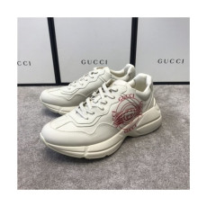 Gucci 2020 Mm/Wm Leather Running Shoes - 구찌 2020 남여공용 레더 런닝슈즈,Size(225-275),GUCS1266,화이트