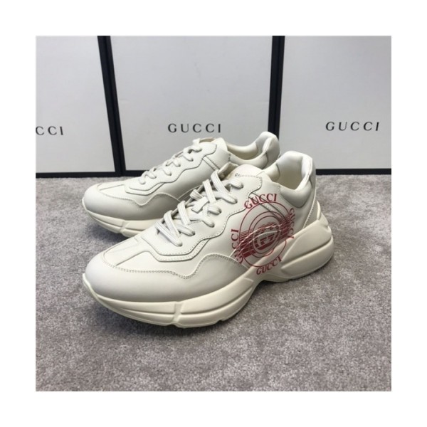 Gucci 2020 Mm/Wm Leather Running Shoes - 구찌 2020 남여공용 레더 런닝슈즈,Size(225-275),GUCS1266,화이트