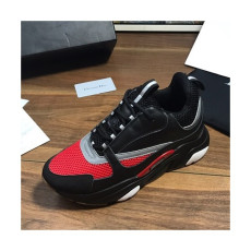 Dior 2019 Mm / Wm Leather Running Shoes - 디올 2019 남여공용 레더 런닝슈즈 DIOS0112,Size(225 - 275).블랙+레드