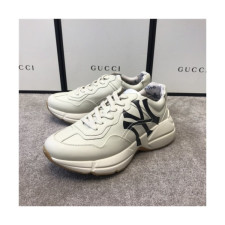 Gucci 2020 Mm/Wm Leather Running Shoes - 구찌 2020 남여공용 레더 런닝슈즈,Size(225-275),GUCS1268,화이트