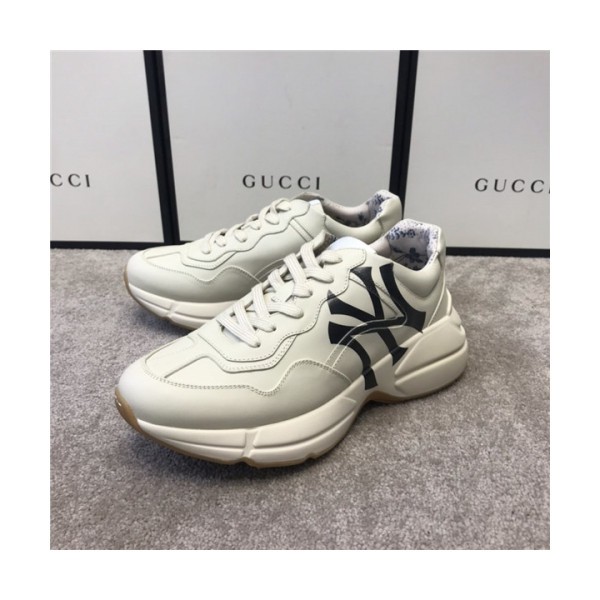 Gucci 2020 Mm/Wm Leather Running Shoes - 구찌 2020 남여공용 레더 런닝슈즈,Size(225-275),GUCS1268,화이트