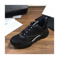 Dior 2019 Mm / Wm Leather Running Shoes - 디올 2019 남여공용 레더 런닝슈즈 DIOS0114,Size(225 - 275).블랙