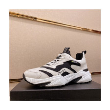 Prada 2021 Men's Leather Running Shoes - 프라다 2021 남성용 레더 런닝슈즈,Size(240-270),PRAS0675,화이트