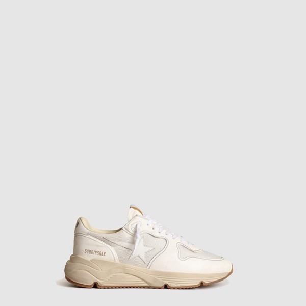 골든구스 남성 화이트 스타 런닝솔 - Golden Goose Mens White Star Running Sole - gos7418x