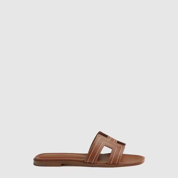 에르메스 여성 오란 샌들 자수 - Hermes Womens Oran Sandals Embroidered - hes14240x