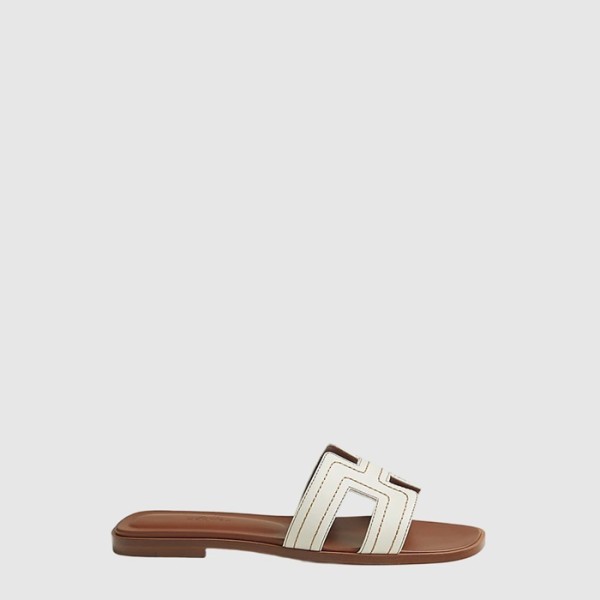 에르메스 여성 오란 샌들 자수 - Hermes Womens Oran Sandals Embroidered - hes14241x