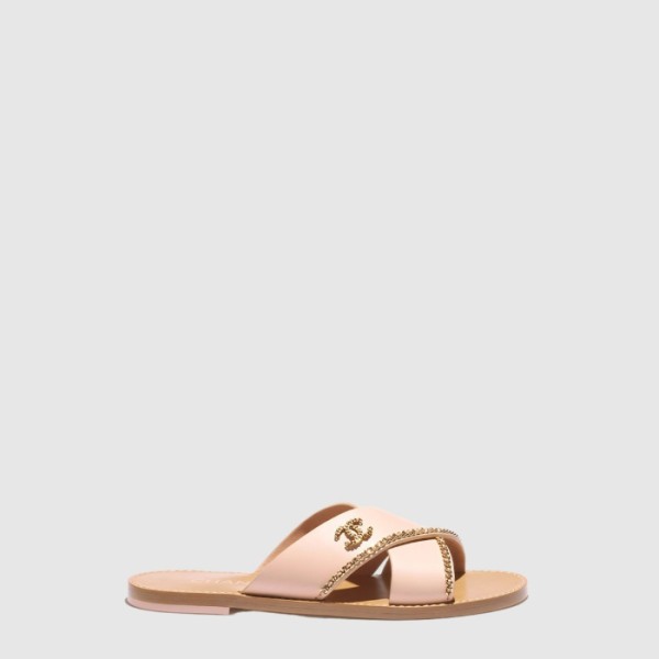 샤넬 여성 레더 뮬 - Chanel Womens Leather Mules - chs14290x