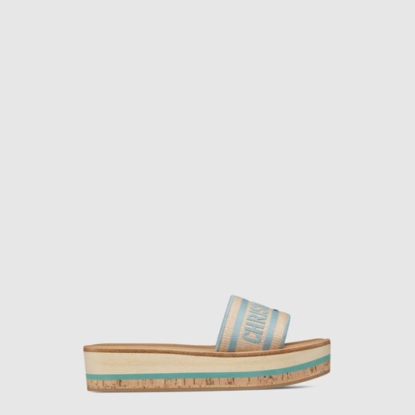 디올 여성 디오리비에라 디 웨이 플랫폼 뮬 - Dior Womens Dentelle Hill Slide - dis14363x
