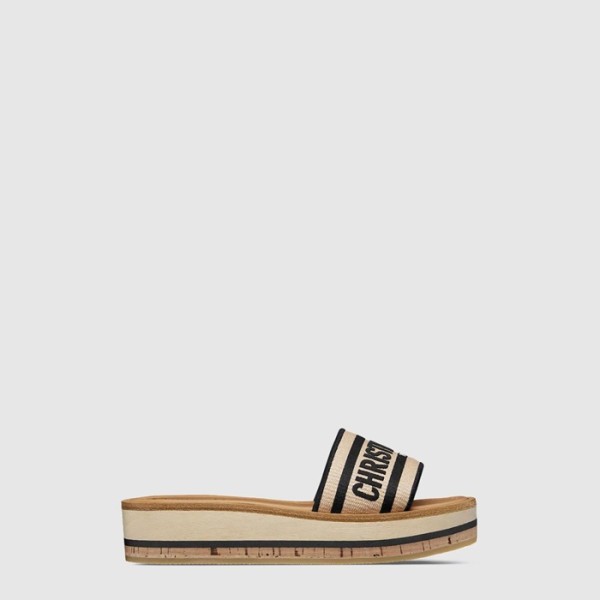 디올 여성 디오리비에라 디 웨이 플랫폼 뮬 - Dior Womens Dentelle Hill Slide - dis14365x