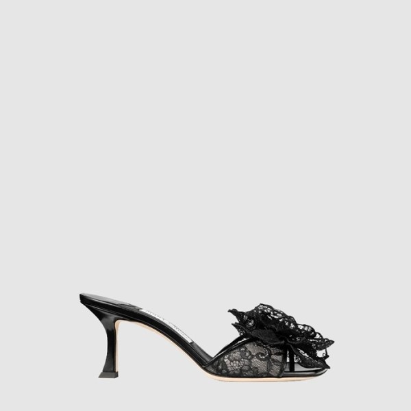 지미추 여성 스카이 코사지 플로럴 아플리케 레이스 뮬 - Jimmy Choo Womens Skye Corsage Floral Aappliqué lace mules - jis14375x
