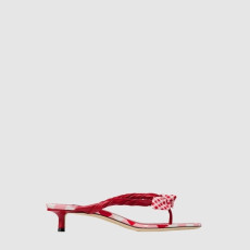 지미츄 여성 리스 35 보우노트 우븐 뮬 - Jimmy Choo Womens Liss 35 - jis14420x