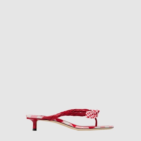지미츄 여성 리스 35 보우노트 우븐 뮬 - Jimmy Choo Womens Liss 35 - jis14420x