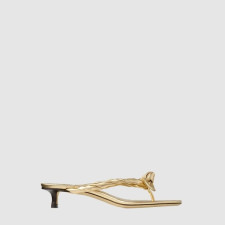 지미츄 여성 리스 35 보우노트 우븐 뮬 - Jimmy Choo Womens Liss 35 - jis14421x