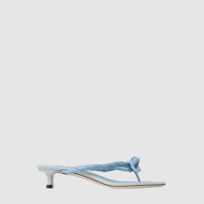지미츄 여성 리스 35 보우노트 우븐 뮬 - Jimmy Choo Womens Liss 35 - jis14422x