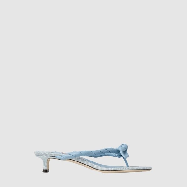 지미츄 여성 리스 35 보우노트 우븐 뮬 - Jimmy Choo Womens Liss 35 - jis14422x